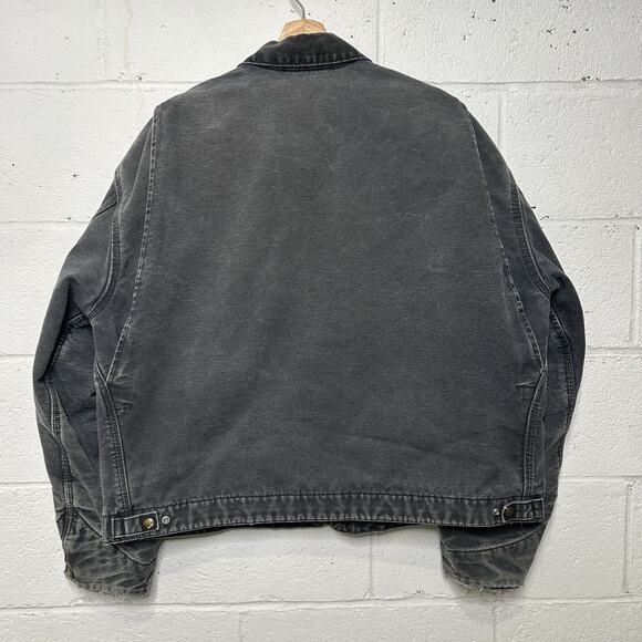 Vintage Carhartt Blanket-Lined Detroit Jacket “Petrol” J97 - Picture 2 of 10